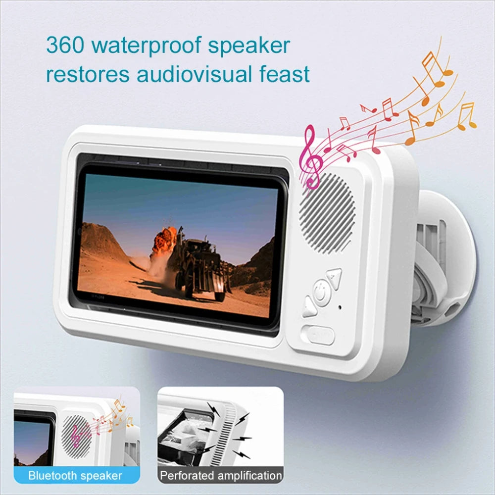 Waterproof Phone Holder Speaker