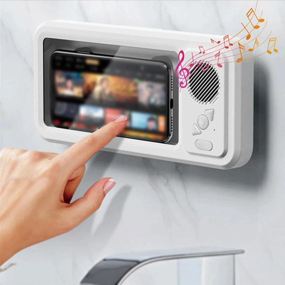Waterproof Phone Holder Speaker